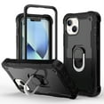 thumbnail image 1 of Allytech Compatible for iPhone 14 Plus 5G Case with Kickstand, Military Grade Heavy Duty Shockproof Protective Ring Holder Cover Case for Apple iPhone 14 Plus 6.7" 2022, Black, 1 of 7