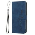 thumbnail image 1 of Allytech Compatible for iPhone 14 Pro Max Luxury Wallet Case,[Kickstand][Wrist Strap][Card Holder Slots] TPU Interior Protective PU Leather Folio Flip Cover for iPhone 14 Pro Max, Blue, 1 of 9