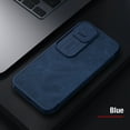 thumbnail image 1 of Allytech Compatible for iPhone 14 Pro Wallet Case with Card Slots Holder Camera Lens Slide Case, Slim Thin Fit PU Leather Rugged Shockproof Glossy Classic Flip Leather Protective Cover,Blue, 1 of 11