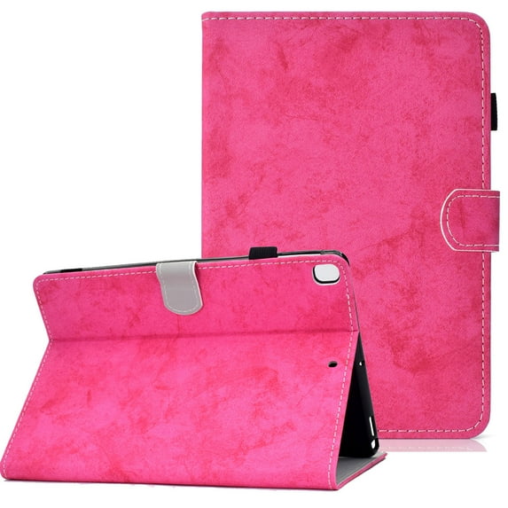Allytech Cover for Apple iPad 10.2" 7th Generation, Slim Fit Lightweight Shockproof Folio Flip Multi Angle Stand Auto Wake Sleep Smart Cover Case for Apple iPad 7th Generation 2019, Rose