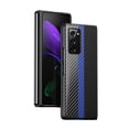 thumbnail image 1 of Allytech Cover for Samsung Galaxy Z Fold 2 5G Case, Carboon Fiber Texture Splice PU Leather Anti-Scratch Back Thin Cover Shock Absorbing Fold Case for Galaxy Z Fold 2 2020 (5G), Royalblue, 1 of 8