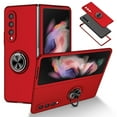 thumbnail image 1 of Allytech Cover for Samsung Galaxy Z Fold 2 Case with Ring Holder, Samsung Z Fold 2 Case, 360° Ring Holder Stand Magnetic All-Inclusive Protective Shell Case for Galaxy Z Fold2 5G, Red, 1 of 6