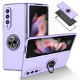 thumbnail image 1 of Allytech Cover for Samsung Galaxy Z Fold 4 Case with Ring Holder, Samsung Z Fold 4 Case, 360° Ring Holder Stand Magnetic All-Inclusive Protective Shell Case for Galaxy Z Fold4 5G 2022, Purple, 1 of 6