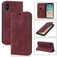 thumbnail image 1 of Allytech Cover for Apple iPhone XS Max,Full Protection PU Leather Magnetic Folio Flip RFID Blocking Card Slots Wallet Phone Case,Red, 1 of 10