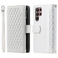 thumbnail image 1 of Allytech Crossbody Wallet Case for Samsung Galaxy S22 Ultra, Zipper Wallet With Wrist Shoulder Strap Magnetic Folio Flip Shockproof Cover, White, 1 of 7