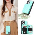 thumbnail image 1 of Allytech Crossbody Wallet Case for iPhone 11 Pro Max, Shockproof Hand Strap Zipper Closure Case with Card Slot Kickstand Detachable Wrist Strap for iPhone 11 Pro Max,Green, 1 of 6