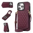 thumbnail image 1 of Allytech Crossbody Wallet Case for iPhone 13 Pro Max with RFID Blocking Card Slot Holder, Magnetic Closure Stand Purse Detachable Shoulder Strap Case for iPhone 13 Pro Max 6.7" 5G 2021, Winered, 1 of 10