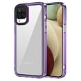 thumbnail image 1 of Allytech Crystal Clear Case for Samsung Galaxy A12, [Support Wireless Charging] [Military Grade Protection], Ultra Slim Lightweight Anti-Yellowing Shockproof Cover Case - Purple, 1 of 8
