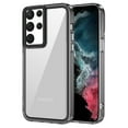 thumbnail image 1 of Allytech Crystal Clear Case for Samsung Galaxy S22 Ultra, [Support Wireless Charging] [Military Grade Protection], Ultra Slim Lightweight Anti-Yellowing Shockproof Cover Case - Black, 1 of 8