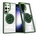 thumbnail image 1 of Allytech Crystal Clear Case for Samsung Galaxy S23 Ultra with 360° Rotatable Ring Holder Kickstand, [Compatible with MagSafe] Soft Bumper + Hard PC Hybrid Protective [Non-Yellowing] Case, Green, 1 of 7