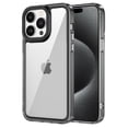 thumbnail image 1 of Allytech Crystal Clear Case for iPhone 16, [Support Wireless Charging] [Military Grade Protection], Ultra Slim Lightweight Anti-Yellowing Shockproof Cover Case - Black, 1 of 7
