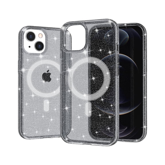 Allytech Crystal Clear Designed for iPhone 13 Case, Slim Thin TPU Bumper Not Yellowing Non-Slip Scratch Resistant Compatible with MagSafe Cover for iPhone 13 6.1 inch 5G 2021, Gray