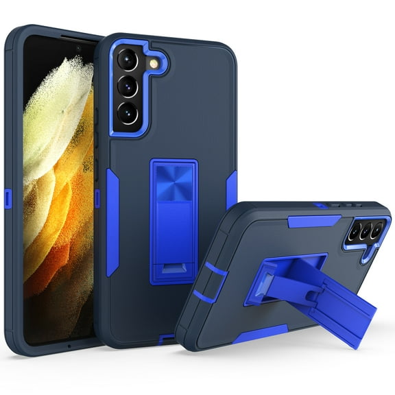 Allytech Designed Case for Samsung Galaxy S22 Plus 5G 6.6"(2022), Kickstand Magnetic Support Car Mount Heavy Duty Shockproof Hybrid Rugged Drop Protection Cover for Galaxy S22 Plus, Darkblue+Sapphire