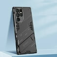 thumbnail image 1 of Allytech Designed for Samsung Galaxy S22 Ultra 6.8 inch 2022, [2 Stand Ways] Slim Fit Hard Back Bumper Shockproof Corner Protection Rugged Case for Samsung S22 Ultra 5G 6.8" 2022 Released, Black, 1 of 6