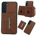 thumbnail image 1 of Allytech Detachable Magnetic Wallet Case for Samsung Galaxy S20 FE, 2 in 1 Slim Thin Wallet Case with Credit Card Slots, Shockproof Premium PU Leather Kickstand Cover Case - Brown, 1 of 10