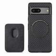 thumbnail image 1 of Allytech Detachable Wallet Case for Google Pixel 7, Fiber Texture Design Magnetic Card Holder Case for Women&Men, Slim Fit Shockproof Full Body Protective Back Cover - Black, 1 of 6