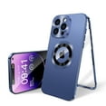 thumbnail image 1 of Allytech Double Sided Protection Case for iPhone 14 Pro Max, Buckle Metal Frame Glass Screen Protector Full Camera Protection [Anti-Drop] [Anti-Fingerprint] Case for iPhone 14 Pro Max, Blue, 1 of 8
