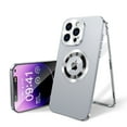 thumbnail image 1 of Allytech Double Sided Protection Case for iPhone 14 Pro Max, Buckle Metal Frame Glass Screen Protector Full Camera Protection [Anti-Drop] [Anti-Fingerprint] Case for iPhone 14 Pro Max, Silver, 1 of 8