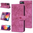 thumbnail image 1 of Allytech Embossed Leather Wallet Protective Cover for Samsung Galaxy A33 5G,Full Protection Magnetic Flip Kickstand Card Slots Purse Phone Case,Rose, 1 of 8
