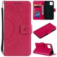 thumbnail image 1 of Allytech Embossed Mandala PU Leather Case for iPhone 13 2021(6.1"), Slim Soft TPU Bumper Anti-Scratch Flip Kickstand Detachable Lanyard Wallet Protective Case for iPhone 13, Red, 1 of 6