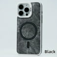 thumbnail image 1 of Allytech Fashion Denim Case for iPhone 15 Pro Max, Compatible with MagSafe, [Thin & Light] Lens Protection Soft Shockproof Case for iPhone 15 Pro Max Support Wireless Charging - Black, 1 of 12