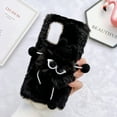 thumbnail image 1 of Allytech Faux Furry Case Cover for Samsung Galaxy A54 5G, Girly Fuzzy Faux Fur Protective Anti-Scratch Cute Cover Case for Girls Women - Black, 1 of 7