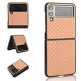 thumbnail image 1 of Allytech Filp Case Compatible with Samsung Galaxy Z Flip 3,Luxury PU Leather+Soft TPU With Shockproof Case for Samsung Galaxy Z Flip 4 6.7 inch,Gold, 1 of 6