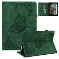 thumbnail image 1 of Allytech Fire HD 10 2019 Case, Fire HD 10 Case (9th/7th/5th, 2019/2017/2015 Released), Slim Fit Auto Sleep Wake Butterfly Embossed Kickstand Shockproof Cover for Amazon Kindle Fire HD 10 2019,Green, 1 of 6
