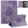thumbnail image 1 of Allytech Fire HD 10 2019 Case, Fire HD 10 Case (9th/7th/5th, 2019/2017/2015 Released), Slim Fit Auto Sleep Wake Butterfly Embossed Kickstand Shockproof Cover for Amazon Kindle Fire HD 10 2019,Purple, 1 of 6