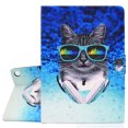 thumbnail image 1 of Allytech Fire HD 10 2021 Case, Fire HD 10 Plus Case, Slim PU Leather Folio Flip Smart Cover Auto Sleep Wake Kickstand Protective Case for Amazon Fire HD 10/ 10 Plus 10.1 Tablet 2021, Glass Cat, 1 of 8