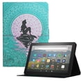 thumbnail image 1 of Allytech for Fire HD 10 2021 Protective Case Cover for Kindle Fire HD 10 Plus(11th Gen 2021), Smart PU Leather Foldable Stand Anti-Shock Magnetic Closure Case with Credit Card Slots, Mermaid, 1 of 7