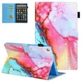 thumbnail image 1 of Allytech Fire HD 10 Case 10.1" Display Tablet, PU Leather Slim Fit Shell Auto Sleep Wake Lightweight Shockproof Book Style Kickstand Case Cover for Amazon Fire HD 10 2019/2017/2015, Colorful Painting, 1 of 6