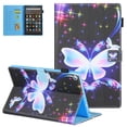 thumbnail image 1 of Allytech Fire HD 8 Case (8th/7th/6th Generation, 2018/2017/2016 Released), PU Leather Slim Fit Shell Auto Sleep Wake Lightweight Shockproof Book Style Multi Angle Stand, Butterfly, 1 of 6