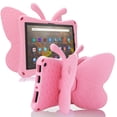 thumbnail image 1 of Allytech Fire Max 11 Case for Kids, Cute Butterfly Design EVA Kids Friendly Shockproof Protective Kickstand Lightweight Case for Amazon Fire Max 11 13th Generation - Pink, 1 of 6