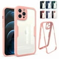 thumbnail image 1 of Allytech Fit for iPhone 7 Plus/ iPhone 8 Plus Transparent Case with Built-in Screen Protector, Full Body Rugged Soft TPU Bumper + Acrylic Back + Clear Screen Protector for iPhone 8 Plus, Pink, 1 of 6