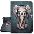 thumbnail image 1 of Allytech Flip Case for All-new Amazon Fire HD 10 2021 / Fire HD 10 Plus 10.1" Tablet 11th Generation 2021 Released, Slim Fit Auto Sleep Wake Protective Smart Cover Shell for Girls Women, Elephant, 1 of 6