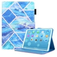 thumbnail image 1 of Allytech Flip Case for Apple iPad mini 6th Gen 8.3-Inch,Premium PU Leather Folio Kickstand Auto Sleep Wake Smart Cover Shockproof Full Body Protection Case for Apple Mini iPad 6 8.3",Blue Marble, 1 of 5