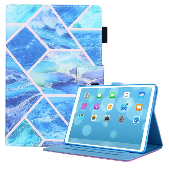 Allytech Flip Case for Apple iPad mini 6th Gen 8.3-Inch,Premium PU Leather Folio Kickstand Auto Sleep Wake Smart Cover Shockproof Full Body Protection Case for Apple Mini iPad 6 8.3",Blue Marble