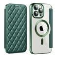 thumbnail image 1 of Allytech Flip Case for Apple iPhone 14 Pro Max, Magsafe Case Wireless Charging Support Anti-Scratch Shockproof Cards Holder Wallet Case Cover for iPhone 14 Pro Max - Darkgreen, 1 of 7