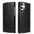 thumbnail image 1 of Allytech Flip Case Compatible with Samsung Galaxy S24 Ultra, Slim Fit Lightweight Premium PU Leather Vertical Flip Shockproof Full Body Protection Luxury Cover Case - Black, 1 of 8