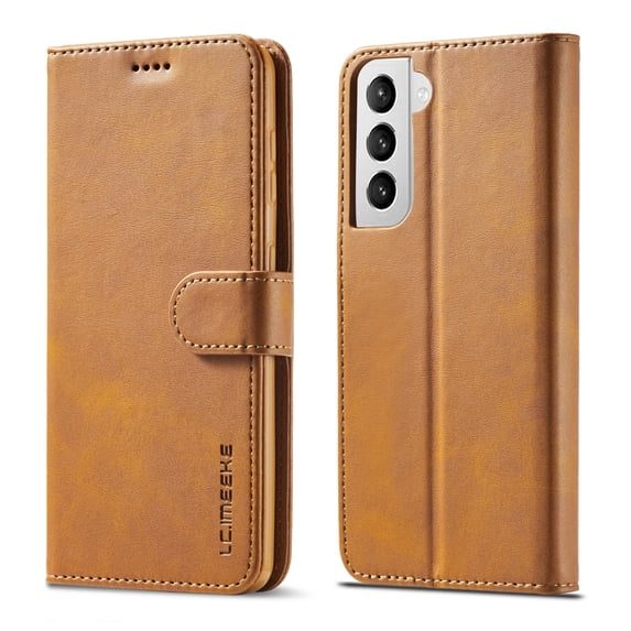 Allytech Flip Case for Galaxy S21 Plus, Premium PU Leather Wallet Case Classic Design with Card Slot and Magnetic Closure Folio Fold Stand Cover Case for Samsung Galaxy S21 Plus 5G, Yellow