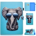 thumbnail image 1 of Allytech Flip Case for Galaxy Tab A7 Lite 2021(Model: SM-T220/SM-T225), Premium PU Leather Multi-Angle Viewing Stand Wallet Case for Samsung Galaxy Tab A7 Lite 8.4" T220 2021, Cool Elephant, 1 of 8