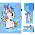 thumbnail image 1 of Allytech Flip Case for Galaxy Tab A7 Lite 2021(Model: SM-T220/SM-T225), Premium PU Leather Multi-Angle Viewing Stand Wallet Case for Samsung Galaxy Tab A7 Lite 8.4" T220 2021, Small Unicorn, 1 of 8