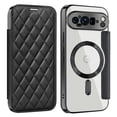 thumbnail image 1 of Allytech Flip Case for Google Pixel 8A, [Compatible with Magsafe] PU Leather Clear Back Cover RFID Blocking Cards Slots Wallet Phone Case for Google Pixel 8A, Black, 1 of 8