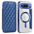 thumbnail image 1 of Allytech Flip Case for Google Pixel 9 Pro, [Compatible with Magsafe] PU Leather Clear Back Cover RFID Blocking Cards Slots Wallet Phone Case for Google Pixel 9 Pro, Royalblue, 1 of 8