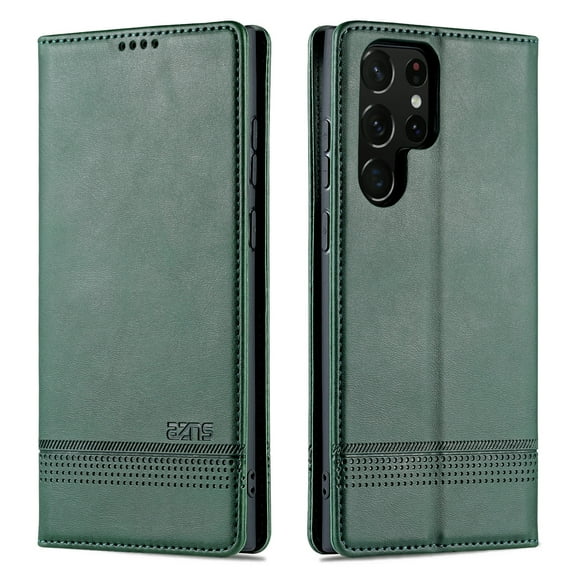 Allytech Flip Case for Samsung Galaxy S25 Edge Case, PU Leather Slim Fit Cards Slots Folio Stand Wallet Cover Case for Samsung Galaxy S25 Edge - Darkgreen