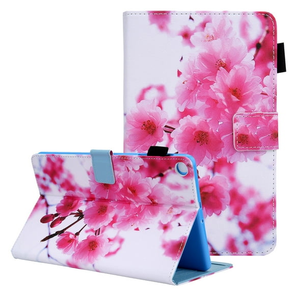 Allytech Flip Case for Samsung Galaxy Tab A7 Lite 8.4 inch SM-T220/T225 2021 Released, Premium PU Leather Scratch-Free Kickstand Card Slots Case for Galaxy Tab A7 Lite 2021(SM-T220), Cherry Blossoms