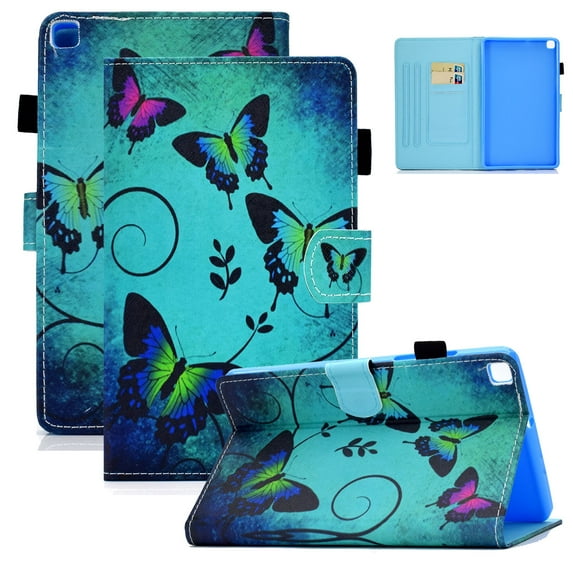 Allytech Flip Case for Samsung Galaxy Tab A7 Lite 8.4 inch SM-T220/T225 2021 Released, Premium PU Leather Scratch-Free Kickstand Card Slots Case for Galaxy Tab A7 Lite 2021(SM-T220), Night Owl