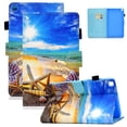 thumbnail image 1 of Allytech Flip Case for Samsung Galaxy Tab A7 Lite 8.4 inch SM-T220/T225 2021 Released, Premium PU Leather Scratch-Free Kickstand Card Slots Case for Galaxy Tab A7 Lite 2021(SM-T220), Beach, 1 of 5