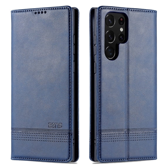 Allytech Flip Case for Samsung Galaxy S23 Plus Case, PU Leather Slim Fit Cards Slots Folio Stand Wallet Cover Case for Samsung Galaxy S23 Plus - Blue